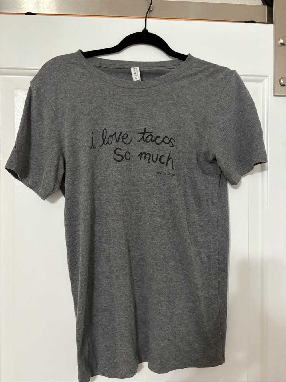 Gray 'I Love Tacos So Much' Graphic Tee